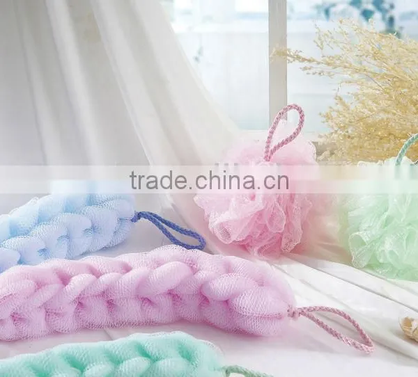 Wholesale Bathroom Product PE Mesh Bath Flower Bath Set 6008