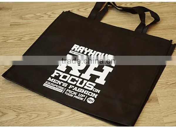 Customized Black Promotional Shopping Bag photo-3