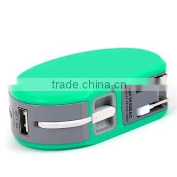 Built in Cable Power Bank With AC US Plug photo-2