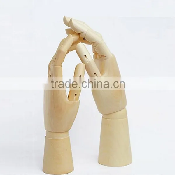 Novelty Cartoon Joint Wooden Hand for Decoration,Lovely Jointed Mannequin Hand Wood Doll Collectible Toys Free Shipping photo-4