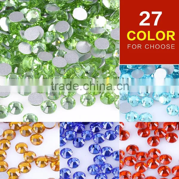 1440pcs SS3-SS40 27 Colors for You Choose Crystal Glass Hot Fix Rhinestones Nail Art Decoration Quality Choice