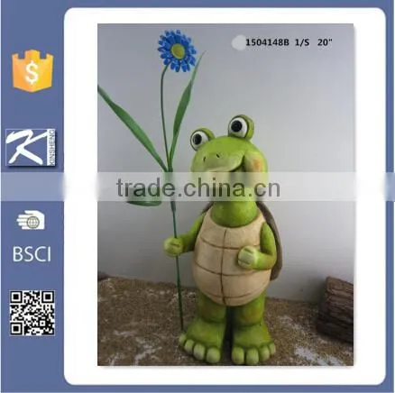 New Products Ceramic Home Garden Solar Light Frog photo-4