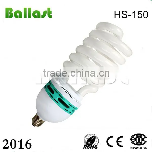 Half Spiral 150W Spiral Energy Saving Lamp for Photography Light High Luminous Output