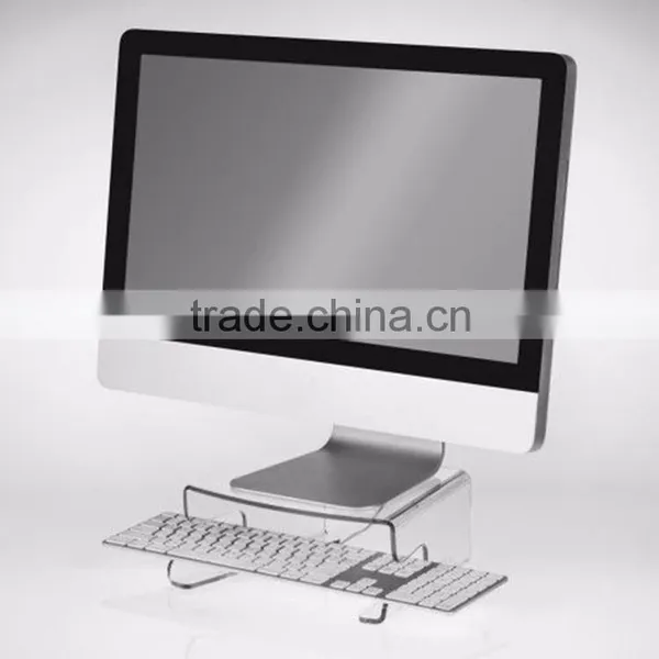 Custom Acrylic Laptop Display Rack, Adjustable Plexiglass Computer Display Tray photo-2