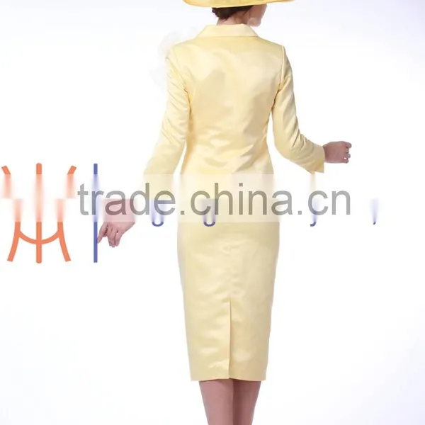 2015 Latest and Fashion Ramie Twill Ladies Elegant Suits photo-3