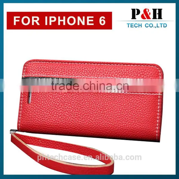 New Mobile Phone Accessories Wallet Leather Case Flip Cover for IPhone 6 photo-3