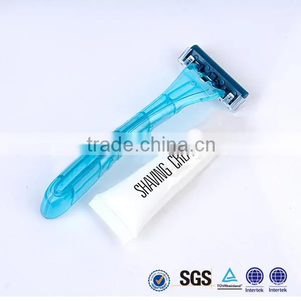 Travel Small Pocket Plastic Hotel Shaving Kit Safety Razor