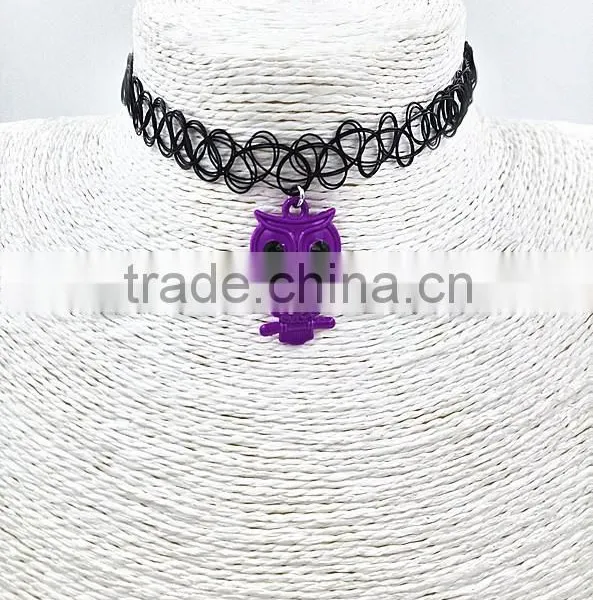 2015 Fashion Hot Sale Plastic Elastic Tattoo Necklace photo-4