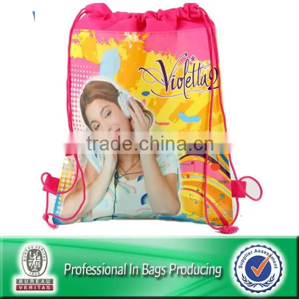 Lead-free 100% Recycled Custom Printed Gym Drawstring Bags Quality Choice photo-4