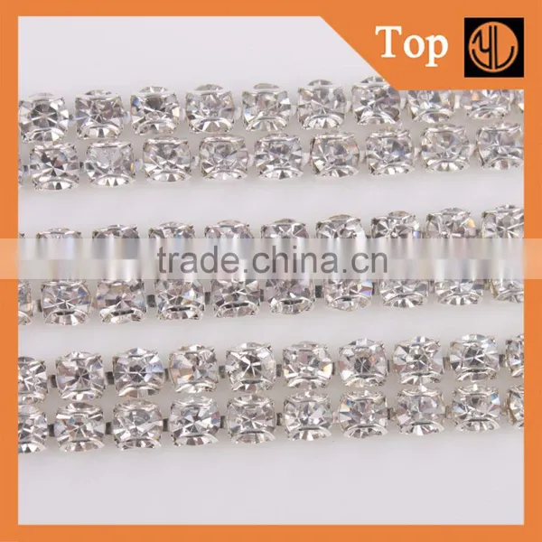 Wholesale Glass Crystal Rhinestone Cup Chain for Girl Dress photo-4