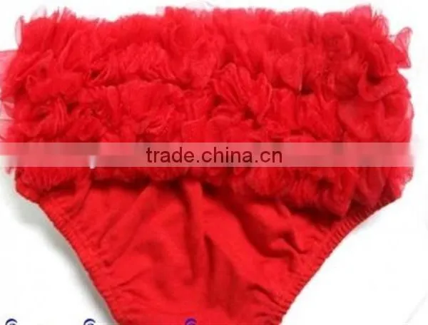 Latest Design Newborn Underwear Baby Comfortable Ruffle Bloomer photo-3
