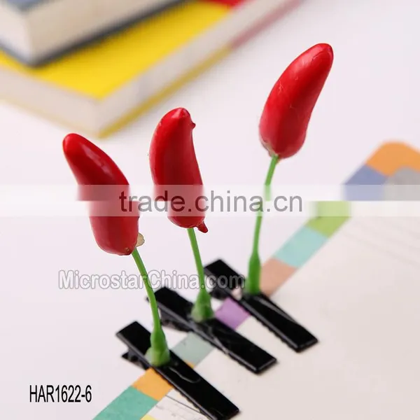 Fashion Jewelry Novelty Flower Fruit Cherry Hair Clips for Antenna Grass Hair Clip Design photo-4