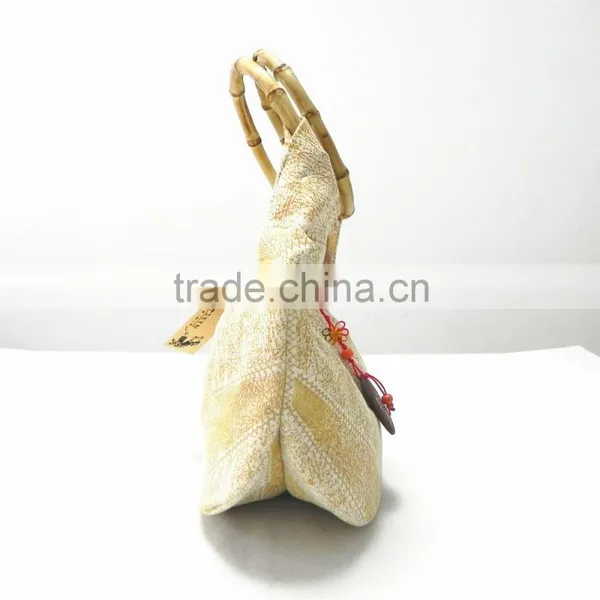 New Comfortabl Material Ladies Handbag With Bamboo Handle photo-4