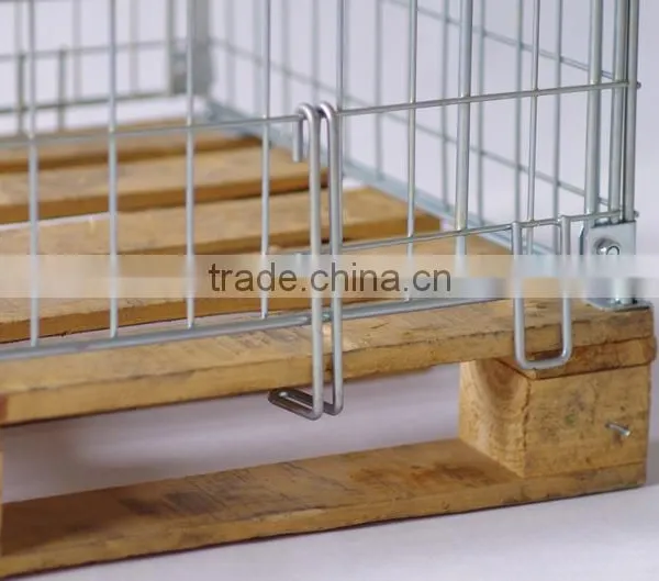 Wooden Base Container Logisitc Moving Mesh Cage With Top Covers photo-4