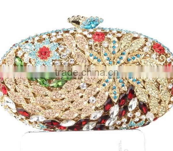 Wholesale Clutch Bags Fashion Evening Bag Designer Evening Crystal Bag Handmade photo-2