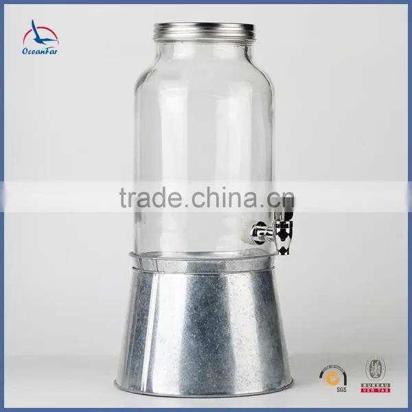 Sealing Drink Dispenser Glass High Quality Glass Beverage Dispenser photo-2