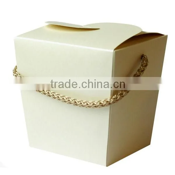 Customized Take Away Paper Noodle Boxes With Handle