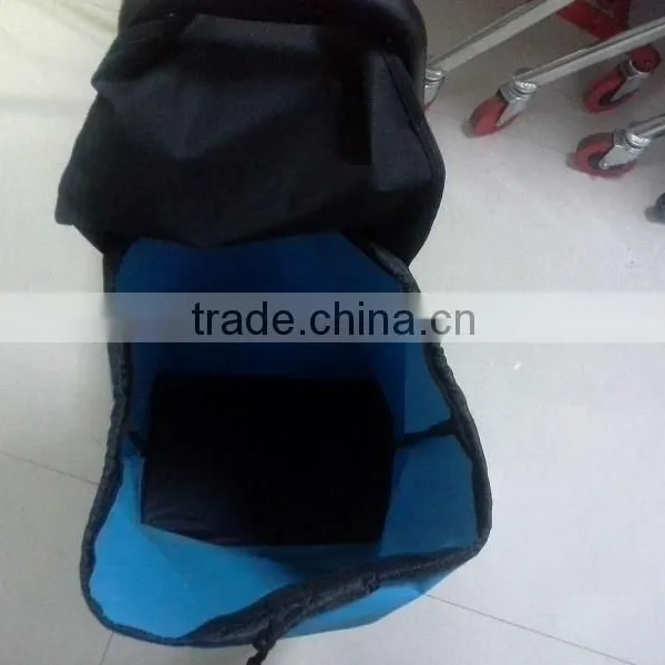 Folding Cart RH-FT For Supermarket Cheap Foldable Shopping Trolley Cart photo-4