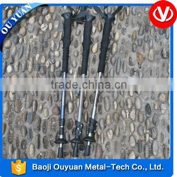 Gr.9 Titanium Alloy Nordic Walking Stick Alpenstock photo-5