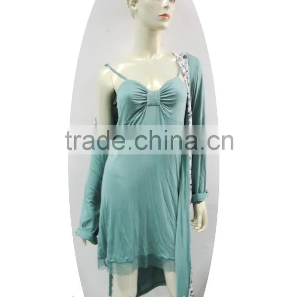 Refined and Graceful Buckle Fastener Night-robe photo-4