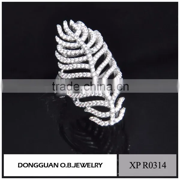 Fashion Saudi Arabia Gold Wedding Ring Price Leave Shape Ring photo-2