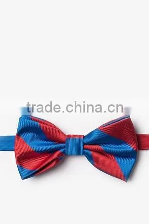 2016 Custom Design Pre-tie Jacquard Polyester Striped Bow Ties for Boys photo-4