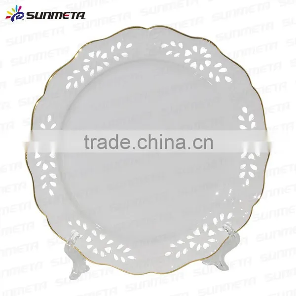 2016 Fashion Decoration 8" Ceramic Engraving Sulimation Plate photo-3