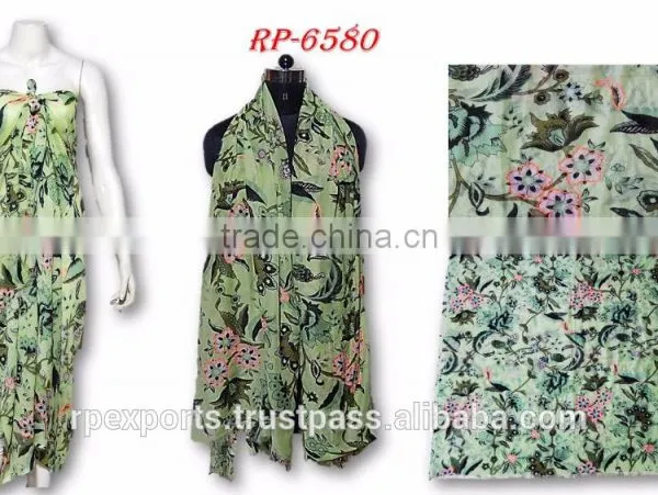 100% Polyester Spun Beach Pareo & Scarves photo-4