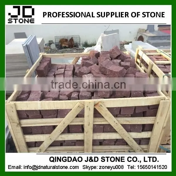 Sandstone Paver Cobblestones/ Red Sandstone Blocks