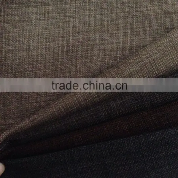 Polyester Cationic Linen Look Like Fabric photo-2