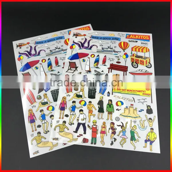 Custom Dry Transfer Cartoon Tattoo Sticker/scratch Sticker Tattoo for Kids photo-2