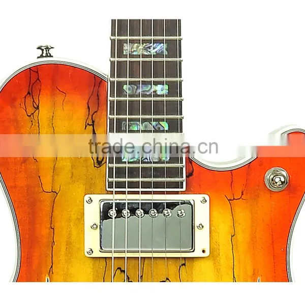 Wholesale Cheap Price Half Hand Made Plywood Jazz Guitar photo-3