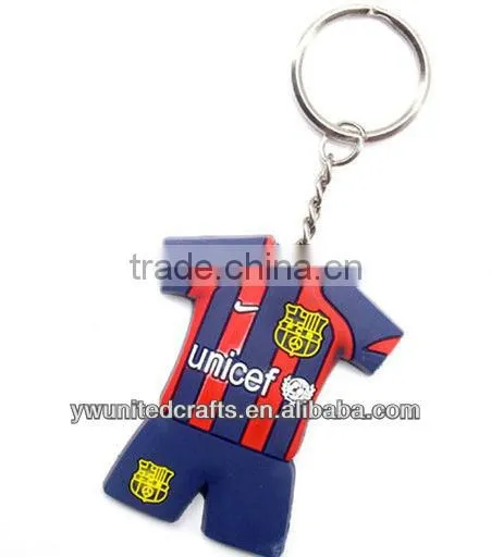 2014 Brazil World Cup Football Club Soft Rubber keychain