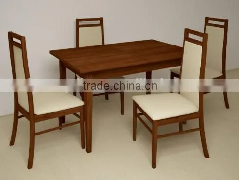 Wholesale Cheap Square Top Wooden Fast Food Restaurant Table and Chair photo-3