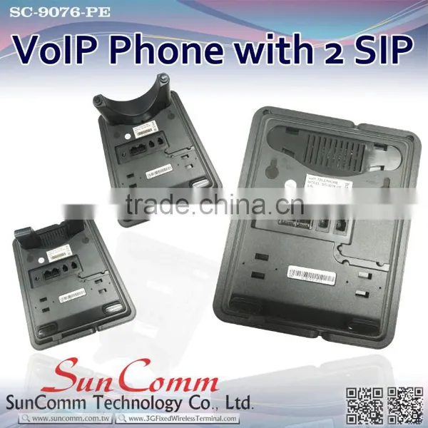 SC-9076-PE Promotion IP Phone With PoE With 2 SIP, LED for Call and Message Waiting Indication photo-6