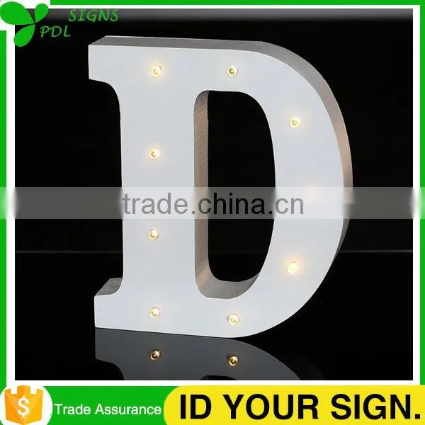 Decorative Wood Marquee Light Letters photo-4