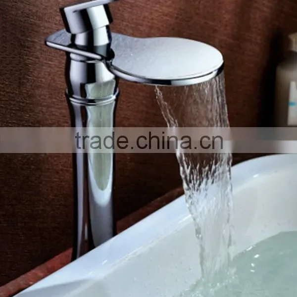 Kaiping Faucet Supplier Wholesale Chrome Waterfall Basin Faucet, Kaiping Basin Faucet Price With Good Quality photo-2