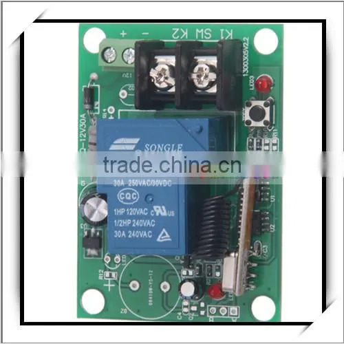 CDR-12V-30A 260-433MHz 12V 2-Channel Universal Wireless Receiver Remote Controller