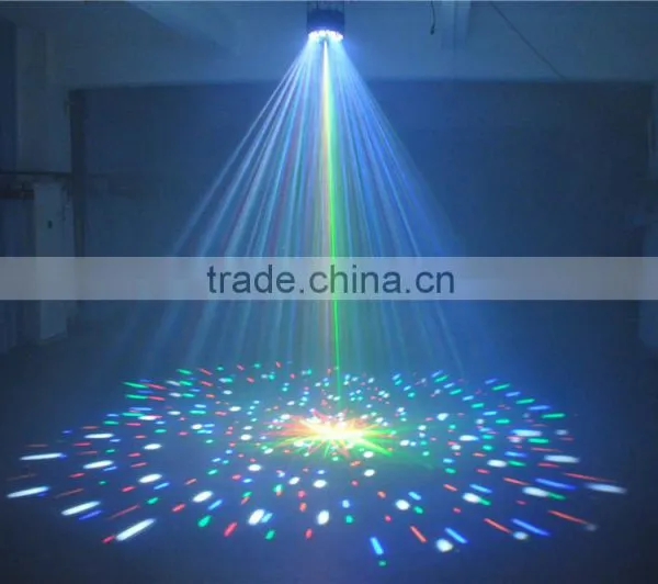 Mix LED Laser White Strobe + RGBWY LED Beam + 150mW RG 8 Pattern Laser Light | 3 in 1 Led Lights Laser photo-6