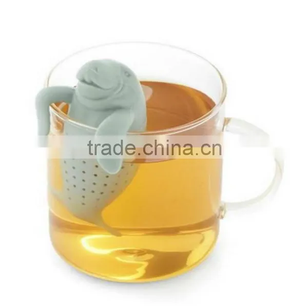 Animal Shaped Manatee Silicone Novel Tea Infuser photo-3
