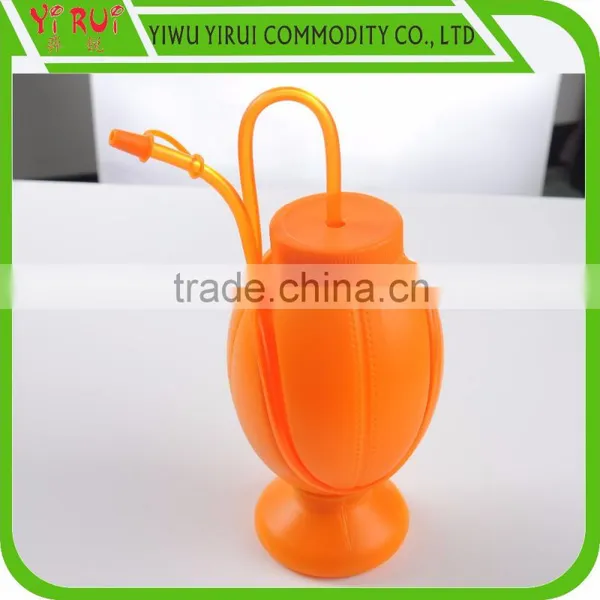 Brown Gourd Pattern Drinking Straw Cup photo-3