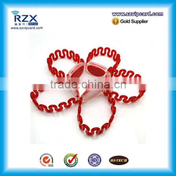 Full Color ABS ISO14443A Chip Passive 13.56Mhz Wristband photo-5