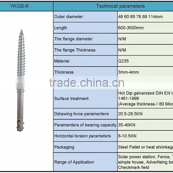 Galvanized Foundation Screw for Solar Power Station photo-5