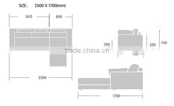 SFA00010 Corner Sofa Slipcover,2+1 Sofa Cover Corner,Replacement Cushion Covers photo-3