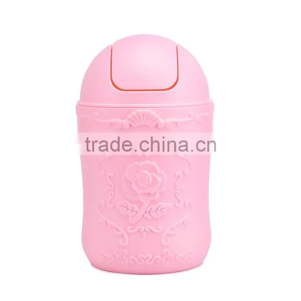 Plastic Desktop Mini Trash Bin Trash Can Used for Car Dustbin photo-2