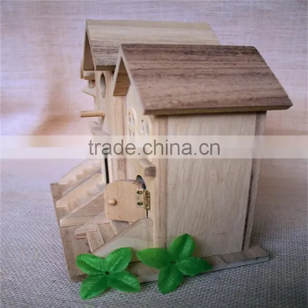 Wood Villa Building Kids Wood Building Kits Miniature Building Wood Prefab Building for Sale photo-2