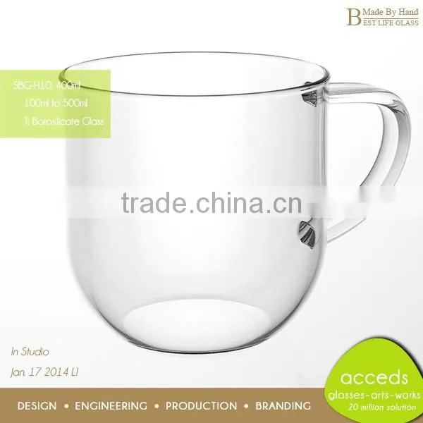 Unique Borosilicate Beautiful Heat Resistant Glass Milk Pot photo-5