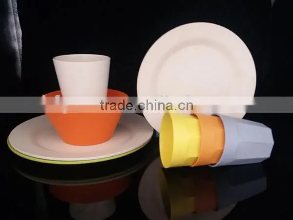 Bamboo Fiber Round Shape Tableware/dinnerware Sets photo-3