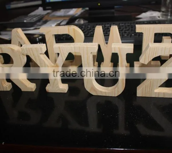 Wooden Alphabet Letters DIY Manual Process Letters Laser Cutting Letters Can Be Customized photo-2