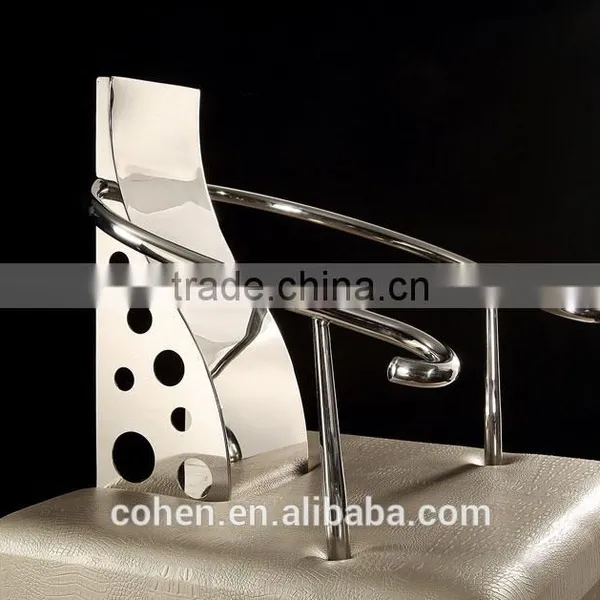 Wholesale Modern Luxury Stainless Steel Mental Leisure Chair for Livingroom Furniture/hotel Furniture photo-3